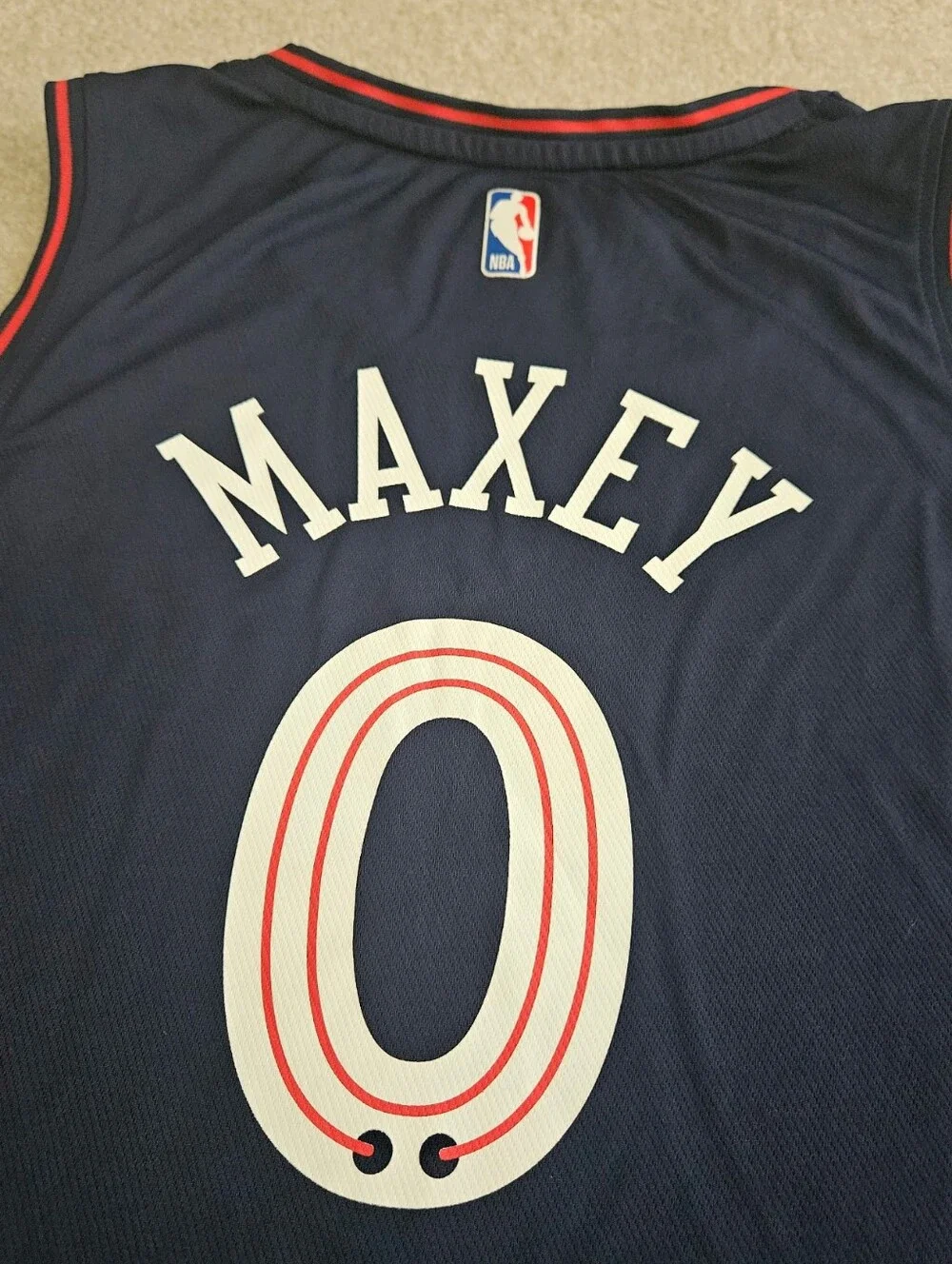 Tyrese Maxey City of Brotherly Love Jersey Mens Large Fanatics NBA Authentics - Picture 5 of 10